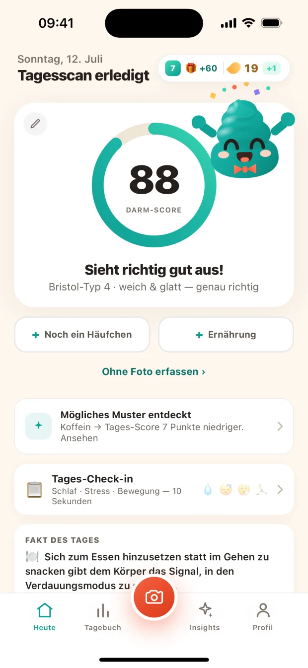 Tagesscan erledigt
