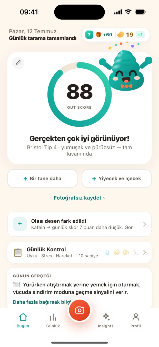 Günlük tarama tamam